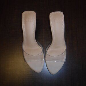 GB Gianni Bini Clear Heel Sandals NWT $100